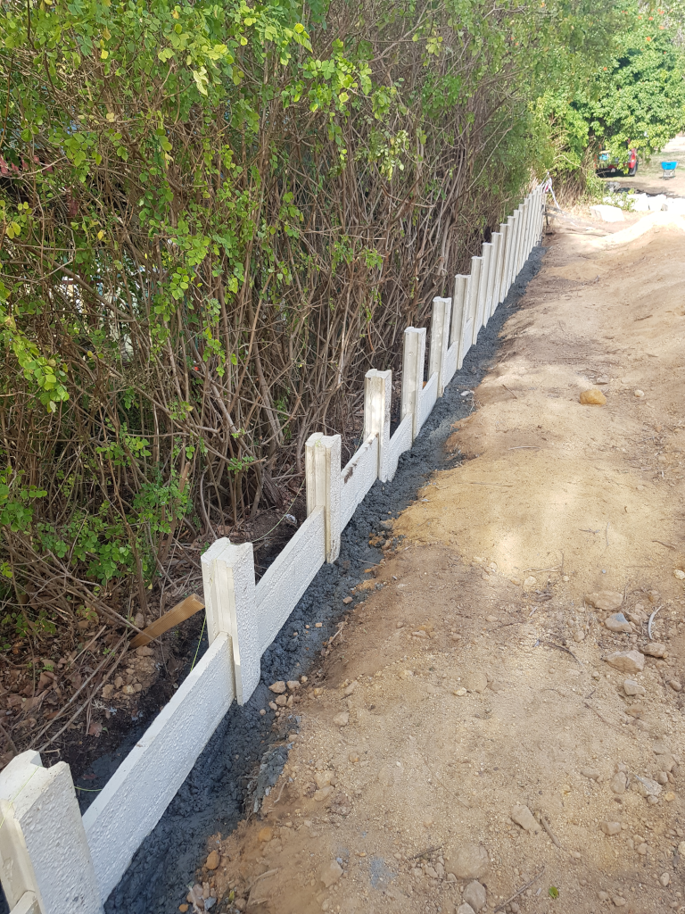 Retaining wall: No going back now!